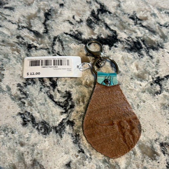 Embossed Leather Key Chain - Picture 2 of 2